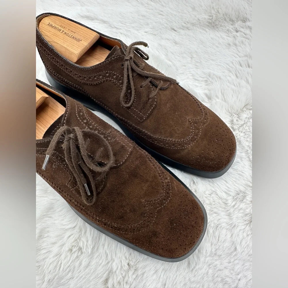 Tod’s Brown Suede lace up Oxford Shoes men’s‎ derby size 9.5